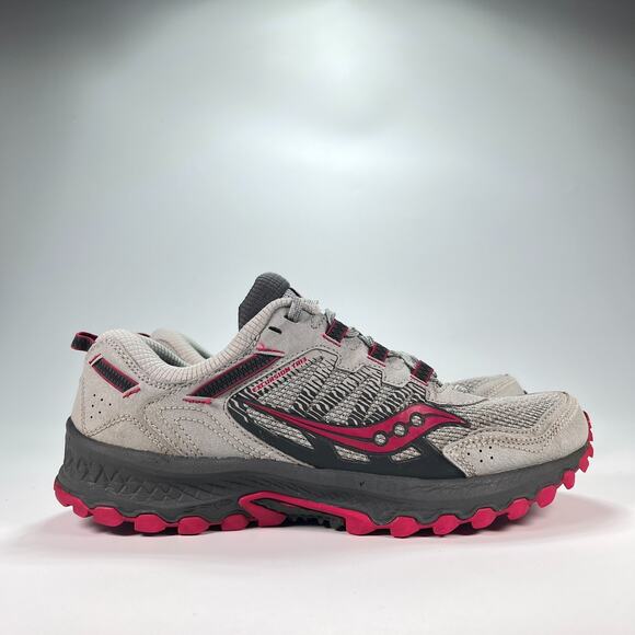 Saucony Excursion TR13 Gray Pink Trail Running Shoes S10524-21 Women’s Size 9.5 - Picture 1 of 11